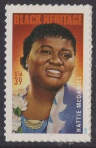 2006 Hattie McDaniel Single 39c Postage Stamp - Sc# 3996 - MNH, OG - CX42a
