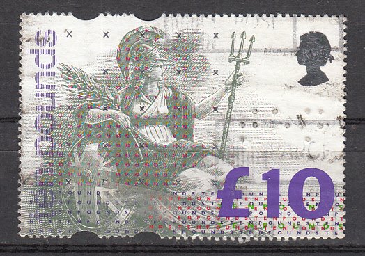 Great Britain SC# 1478  1993 10 L Britannia used