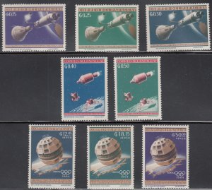 1964 PARAGUAY SPACE,GEMINI, SATELITE, APOLLO, ROCKET (SC# 806-813) MNH VF