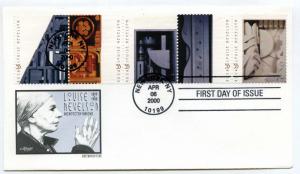 3379-83 Louise Nevelson, Sculptor on one Artmaster FDC