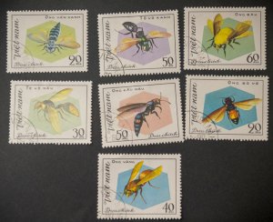 North Vietnam #1172-1178 USED missing 1179 insects