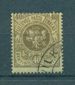 Lithuania sc# 34 (1) used cat value $.40