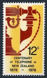 New Zealand 658 block/4, MNH. Michel 738. NZ Telephone Company, 100th Ann. 1978.