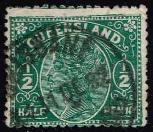 Australia-Queensland #89 Queen Victoria; Used (2.00)