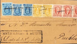 baja.J) 2000 MEXICO, HIDALGO'S HEAD, FRONT OF LETTER, FRONT OF THE