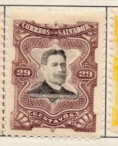 El Salvador 1910 Figueroa  Issue Fine Mint Hinged 29c. 141245