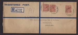 Great Britain 1930 Registered cover to Barnstaple