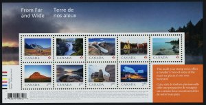 Canada 3138 MNH - From Far & wide, Architecture, National Parks