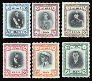 IRAN SC#935-940 SHAH REDA PAHLAVI - SCOUT'S (1950) MNH