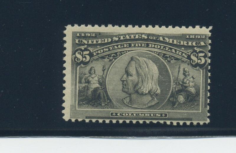 245 Columbian Mint Stamp with PSAG Cert (Stock 245-PSAG-1)