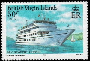 British Virgin Islands 1986 Ships MNH