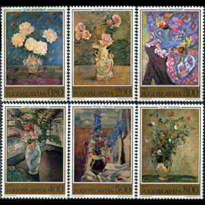 YUGOSLAVIA 1974 - Scott# 1226-31 Paintings Set of 6 NH