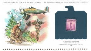 THE HISTORY OF THE U.S. IN MINT STAMPS NATIONAL DEFENSE