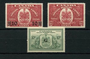3x Special Delivery  VF MLH Cat $86  Canada mint