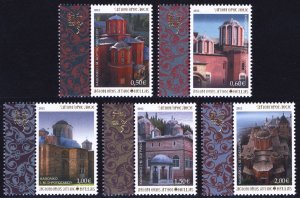 Greece-Mount Athos 2012 Scott #96-100 Mint Never Hinged