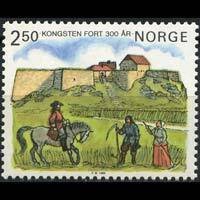 NORWAY 1985 - Scott# 860 Kongsten Fort Set of 1 NH