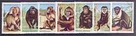 Guinea - Bissau 1983 African Primates perf set of 7 unmou...