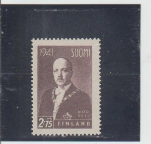 Finland  Scott#  236  MNH  (1941 Pres, Risto Ryti)