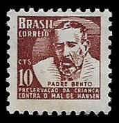 Brazil #RA9 Unused - OG LH; 10c Revenue - Father Pachero (1962)