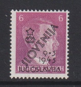 Yugoslavia Slovenia #Michel 21 MNH 1945  overprint  6pf