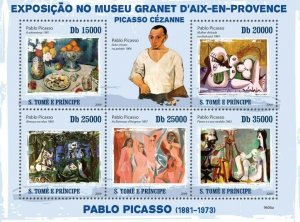 S. TOME & PRINCIPE 2009 - Paintings of Pablo Picasso (1881-1973)