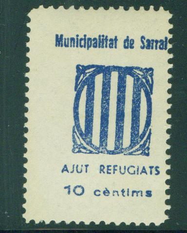 SPAIN Civil War Republic Sarral GG 1222