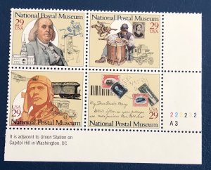 US stamp scott# 2779- 2782 mini plate block of 4 MNH