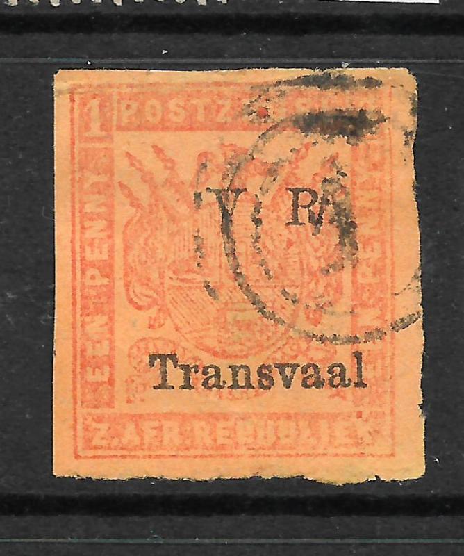 TRANSVAAL  1879   1d   RED/ORANGE   FU   SG 147b