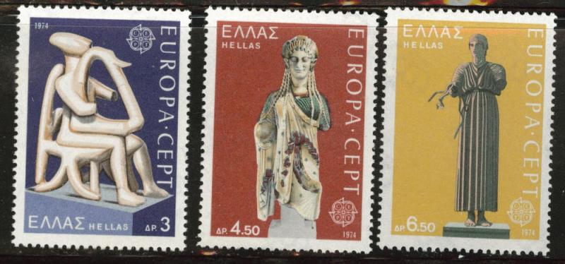 GREECE Scott 1109-1111 MNH** 1974 Europa stamp set