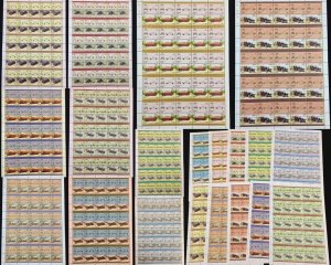 TUVALU Cars Automobiles Sheets x 10 MNH(500 Stamps) BLK47