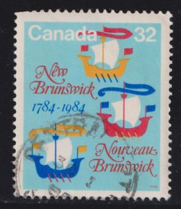 Canada 1014 Lymphad Sailing Vessels 32¢ 1984