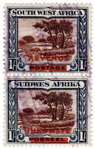 (I.B) South-West Africa Revenue : Duty Stamp 1/- (1938)