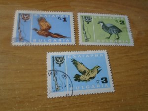 Bulgaria  #  1564-66  used   Birds