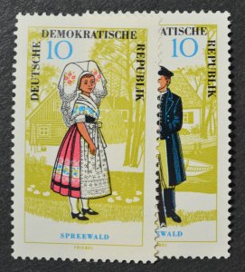 DDR Sc # 741-742, VF MH