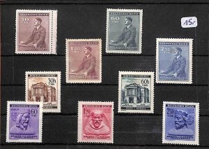 E0062 Germany Empire German Reich stamps selection + Bohemia & Moravia