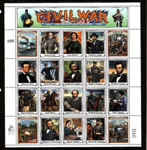 USA-Sc#2975- id8-unused NH sheet-Civil War-1995-