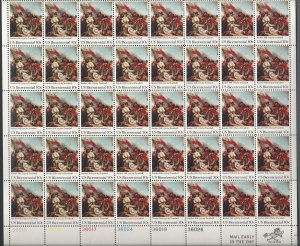 US Cat #1564 Mint Sheet, Bunker Hill, M-NH*-