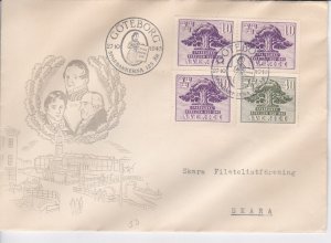 Sweden # 366-368, Oak Tree, Publicize Savings Bank, First Day Cover