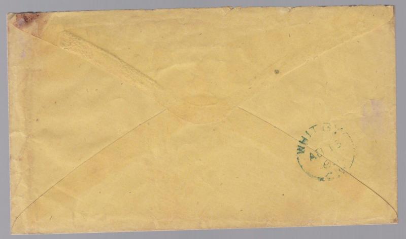 1863 Newmarket Canada Cover to Whitby # 15 on cover