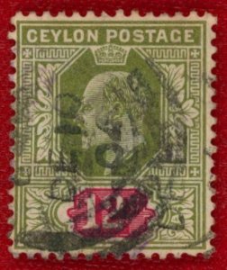 CEYLON Sc 184 USED - 1904 12c King Edward VII - No Faults