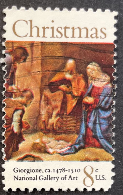 US #1444 Used F/VF 8c Christmas - Giorgione 1971 [G6.6.2]