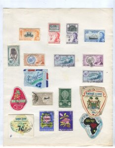 SIERRA LEONE; 1950s-60s early QEII Pictorial issues useful used Lot on page