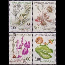 FRANCE 1992 - Scott# 2298-301 Flowers Set of 4 Used