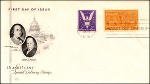 Scott E18 - 17 Cents Special Delivery - Artcraft FDC - Unaddressed