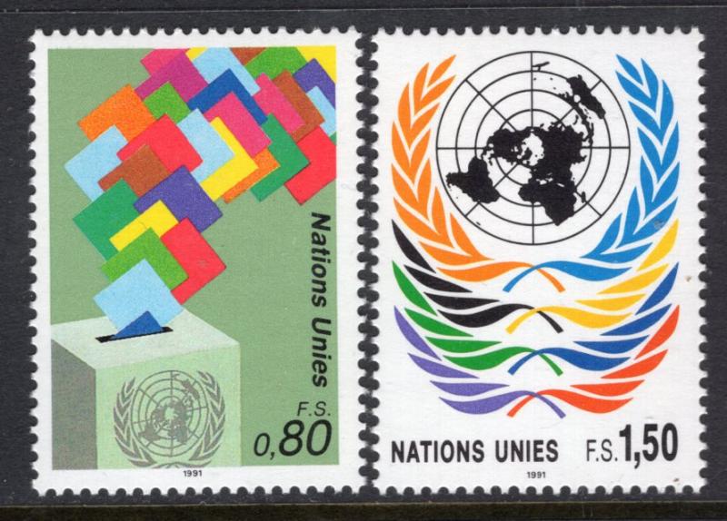 UN Geneva 201-202 MNH VF