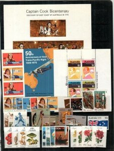 Australia Scott between 482A and 829 Mint NH sets (read description) [TH440]