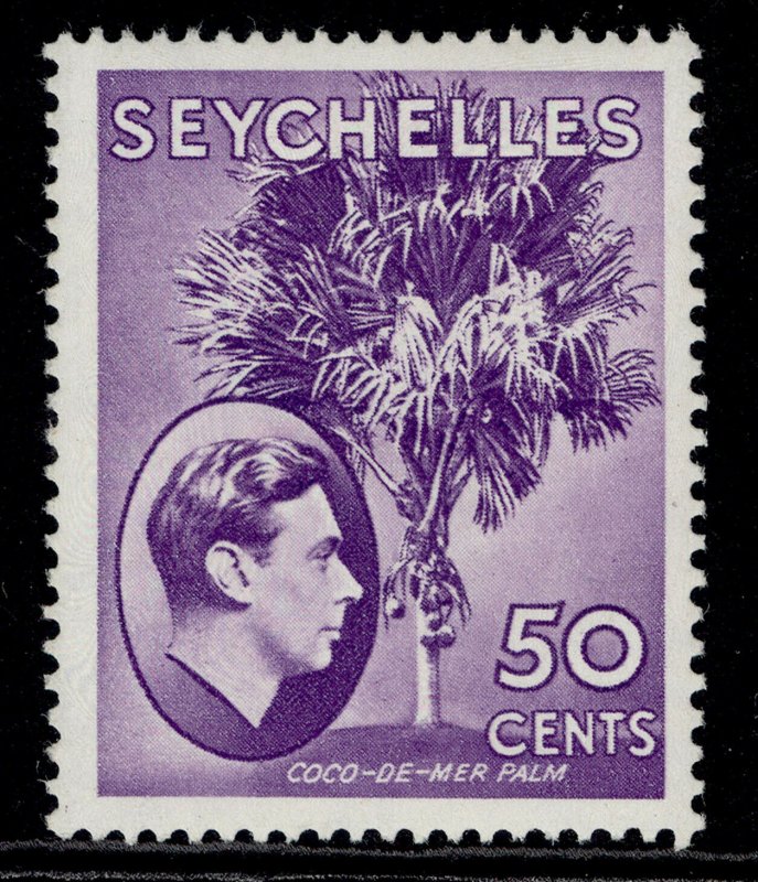 SEYCHELLES GVI SG144b, 50c bright lilac, M MINT. 