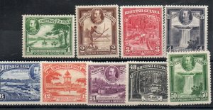 British Guyana 210-218 Short Set MH/MNH