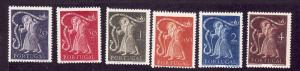 Portugal-Sc#721-6-unused light hinged set-St. John of God-1950-very small