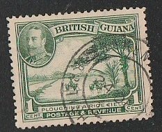 BRITISH GUIANA #210 USED